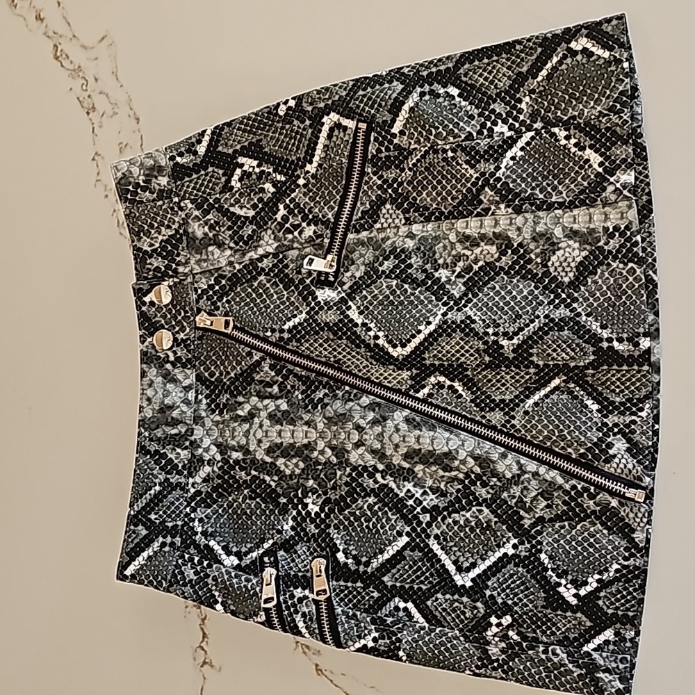 Bershka Snake Skin Skirt